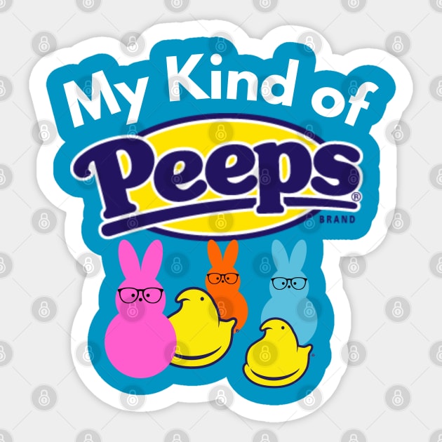 My Kind of Peeps Sticker by Aldrvnd